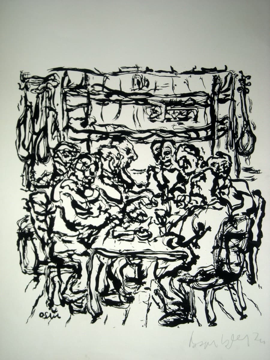 Dortoir – Kağıt Üzerine Çini Mükekkebi, 1974