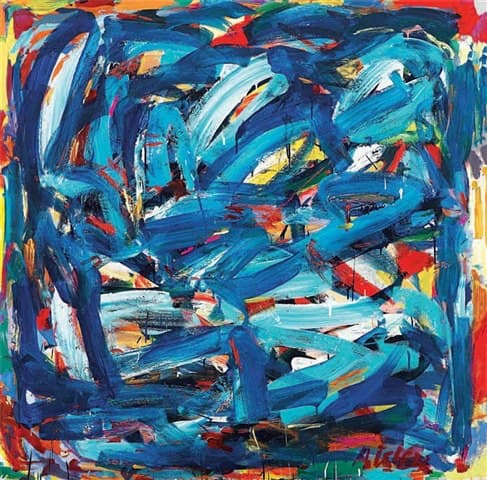 Mavi Sonatin II – Tuval Üzerine Akrilik, 2004