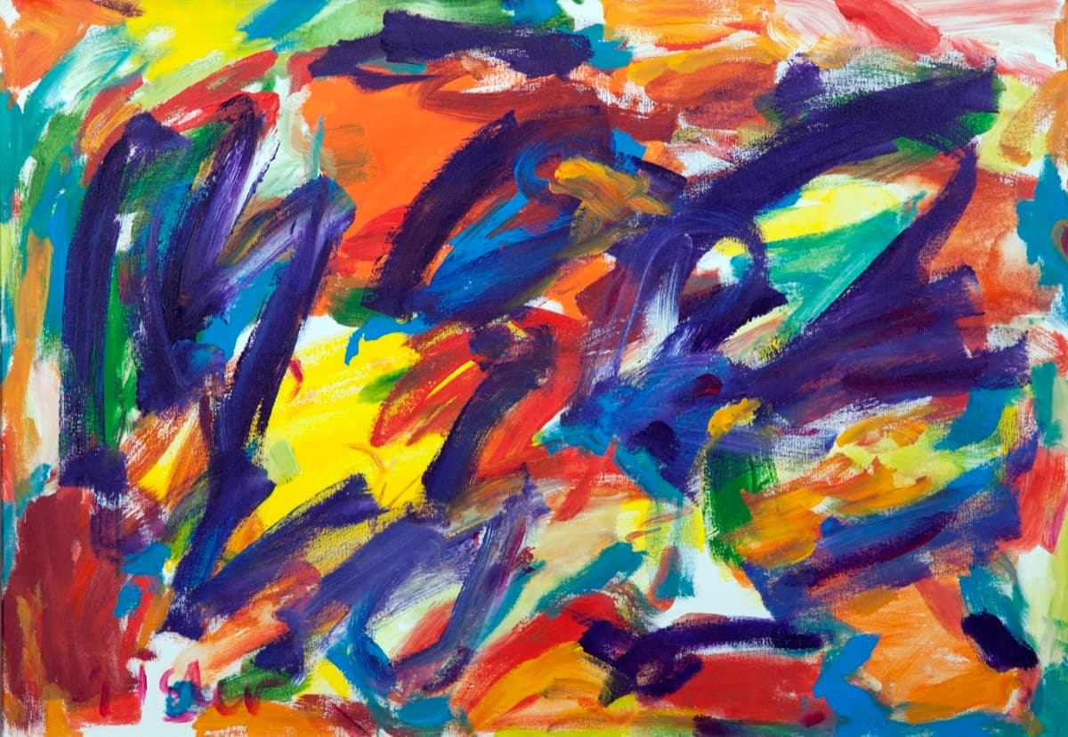 Soyut Kompozisyon – Tuval Üzerine Akrilik, 2005