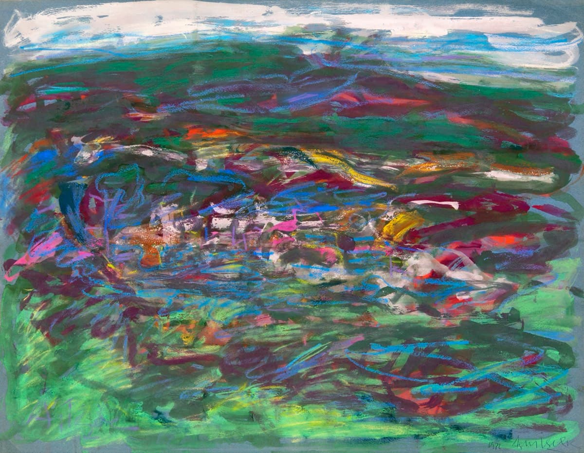 Soyut Kompozisyon – Kağıt Üzerine Karışık Treknik, 1972