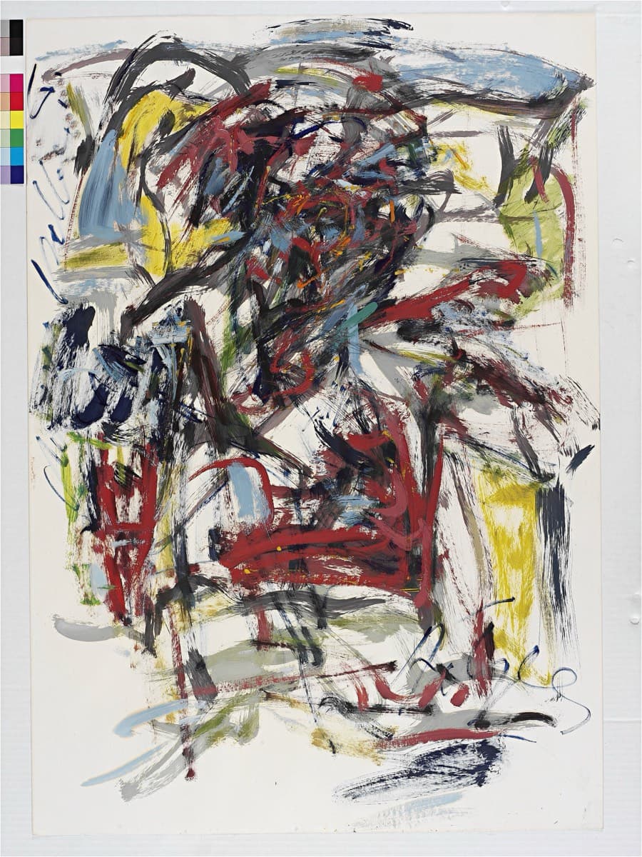 Soyut Kompozisyon – Karton Üzerine Yağlıboya, 1989