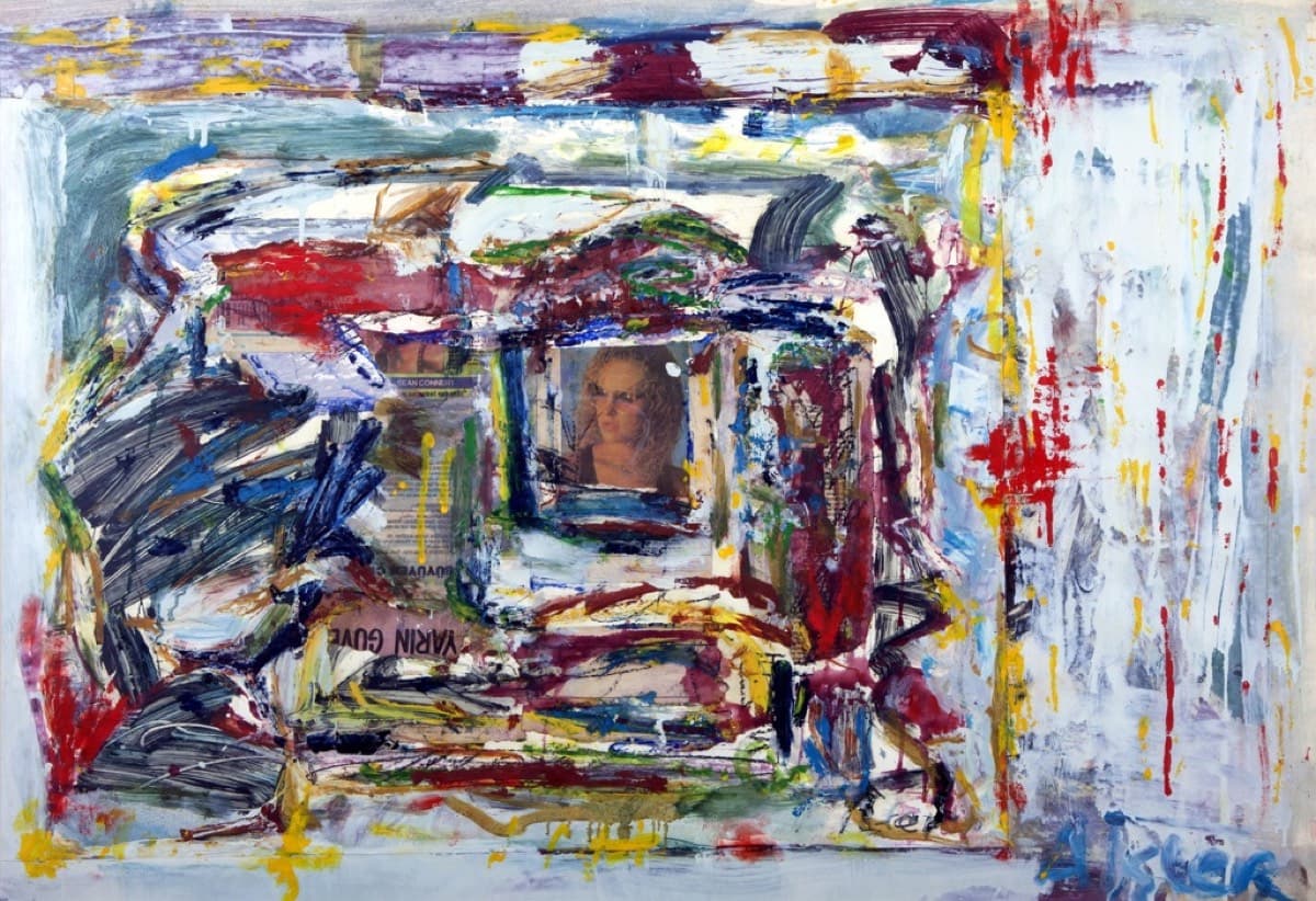 Soyut Kompozisyon – Karton Üzerine Yağlıboya, 1993