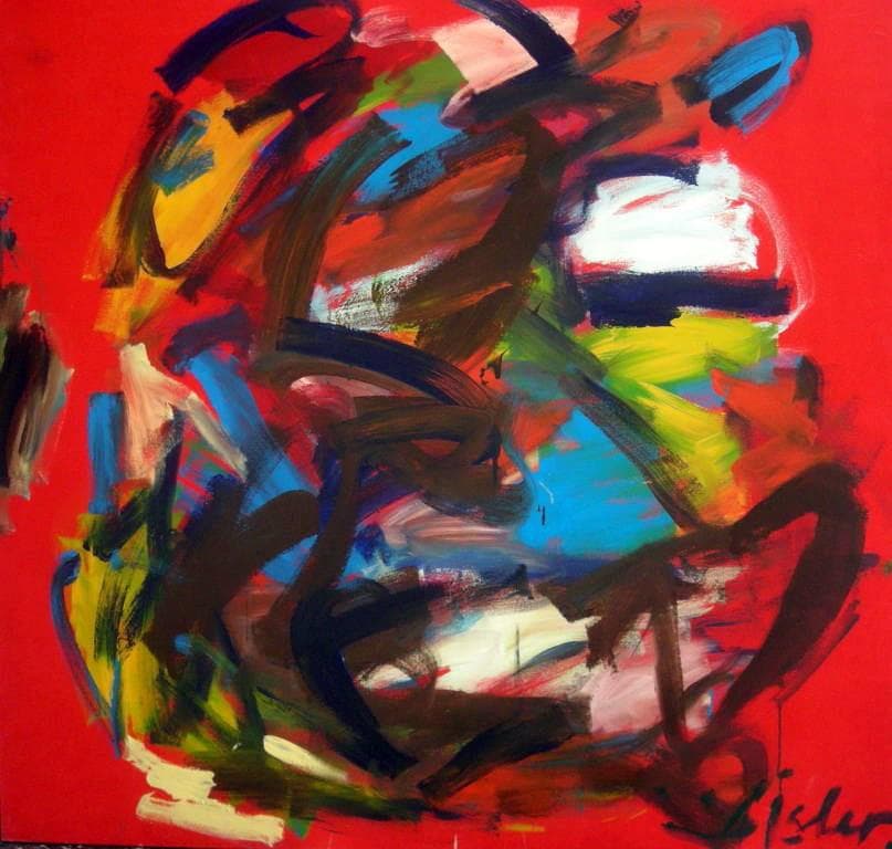 Soyut Kompozisyon – Tuval Uzerine Akrilik, 2005