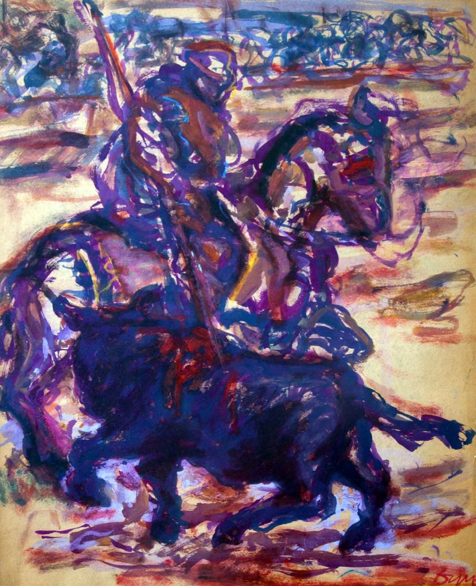 Toredor – Karton Üzerine Çini Mürekkebi, 1974