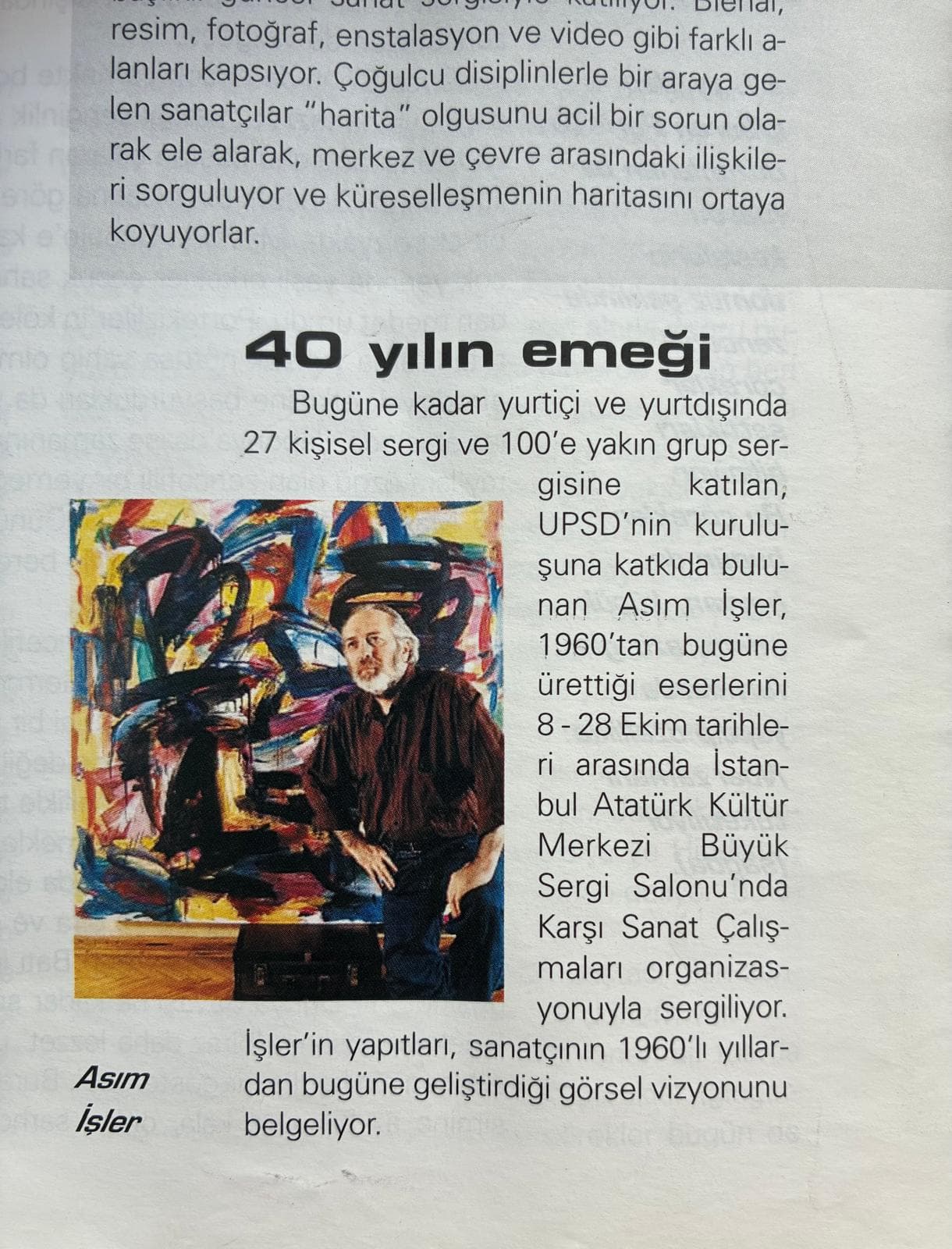 “40 Yılın Emeği”, Milliyet Sanat, 2003