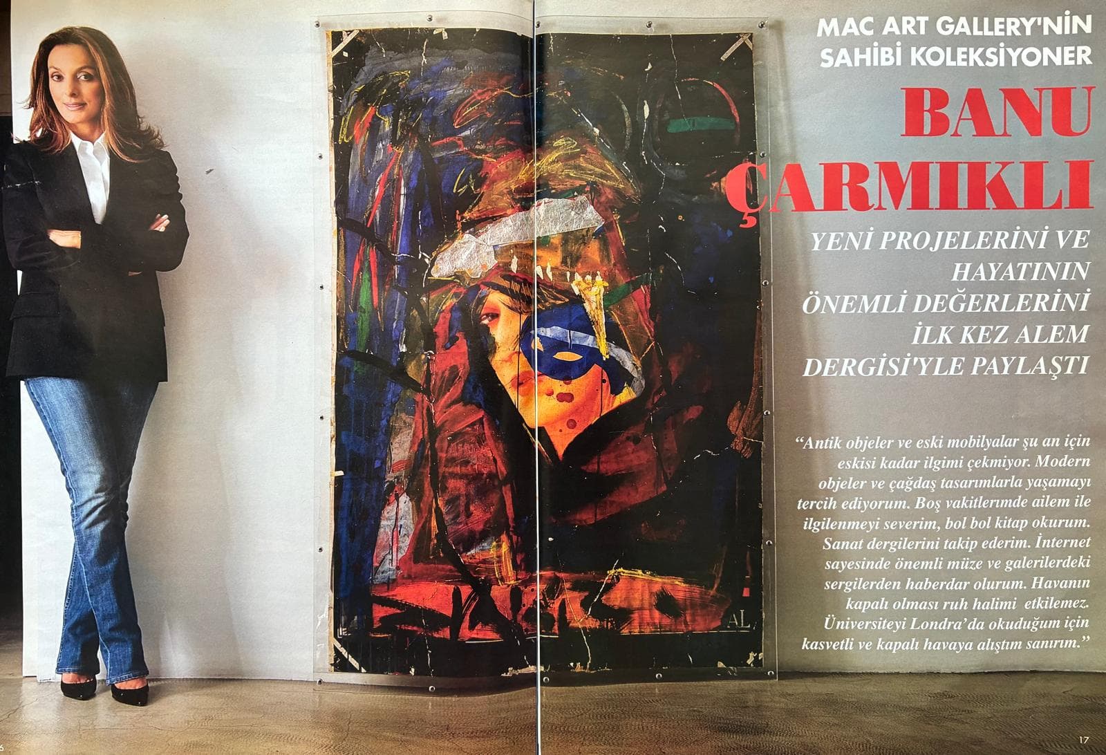 Banu Çarmıklı ile Röportaj; “Asım İŞLER Paris Afiş Resimleri Sergisi“ Mac Art Gallery, ALEM dergisi, 12 Aralık 2007