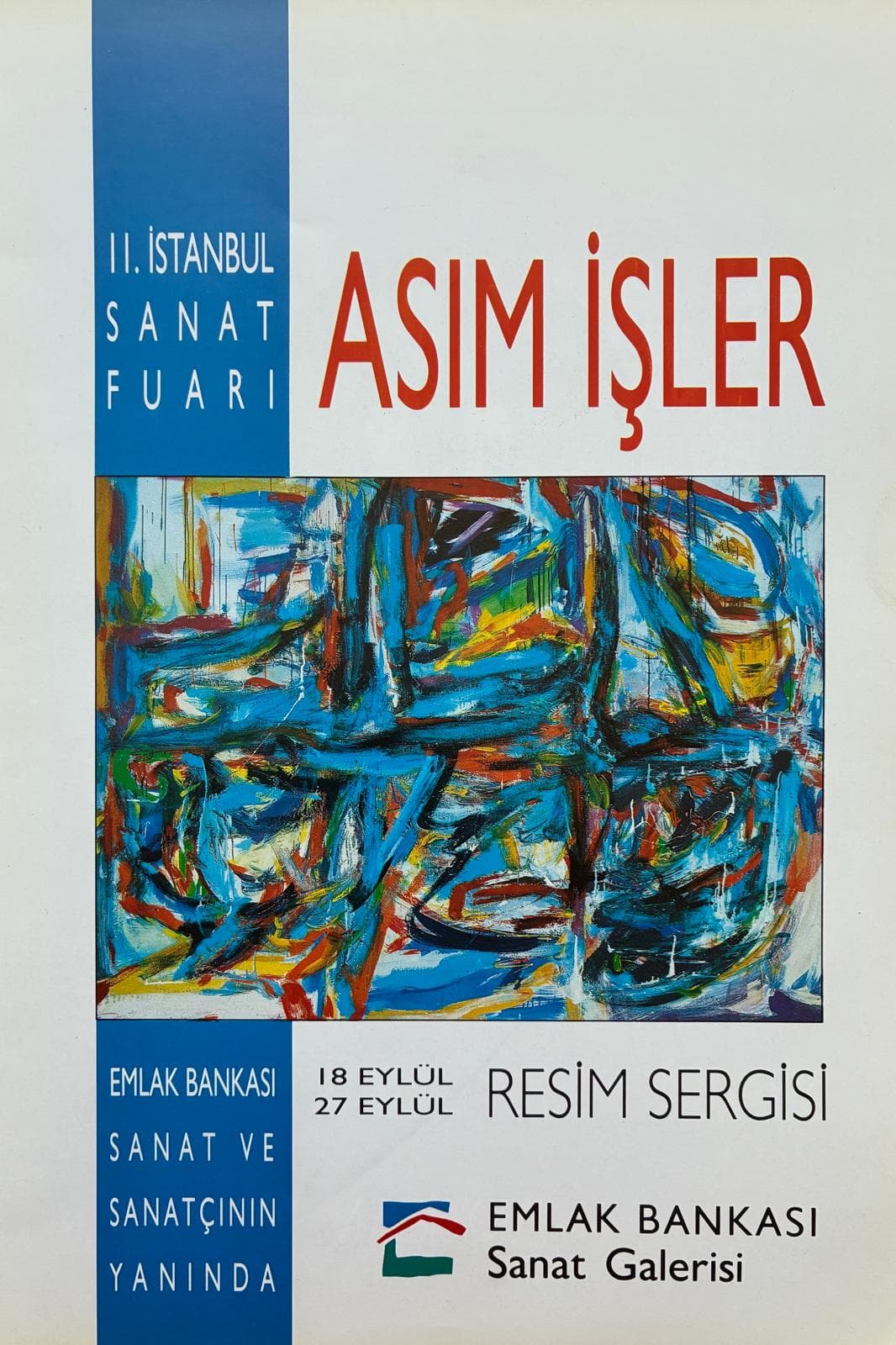 II. Istanbul Sanat Fuarı Asım İŞLER Sergisi, “Türkiye’de Sanat” Dergisi sergi ilanı, Eylül-Ekim 1992 Sayı 5